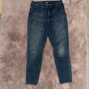 Ann Taylor Loft Curvy Skinny Ankle Jeans 28/6